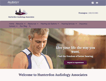 Tablet Screenshot of hunterdonaudiology.com